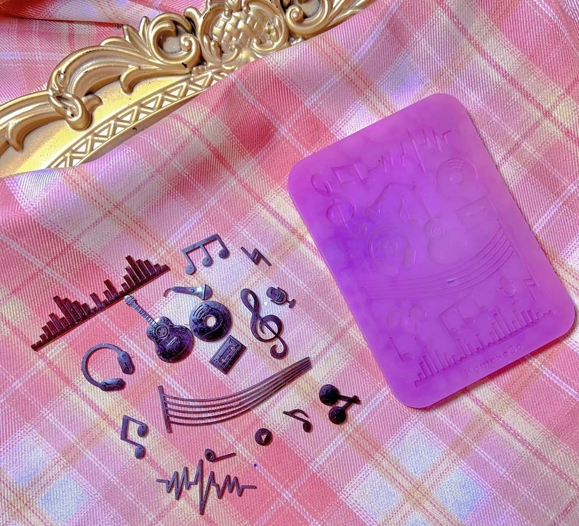 Wsy-414 Stampo In Silicone Per Pianoforte Accessori Per Stampi In Resina Nota Stampo In Silicone Stampo Per Replica Fatto A Mano