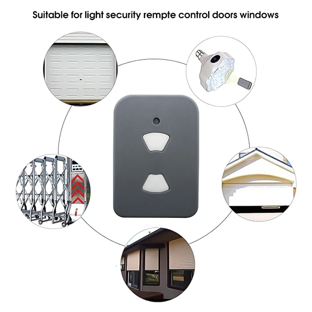 Universal 433 433MHz 433.92mhz Garage Gate Remote Control Fixed Code Keychain Controller Clone Transmitter with 8/10 dip Switch 6