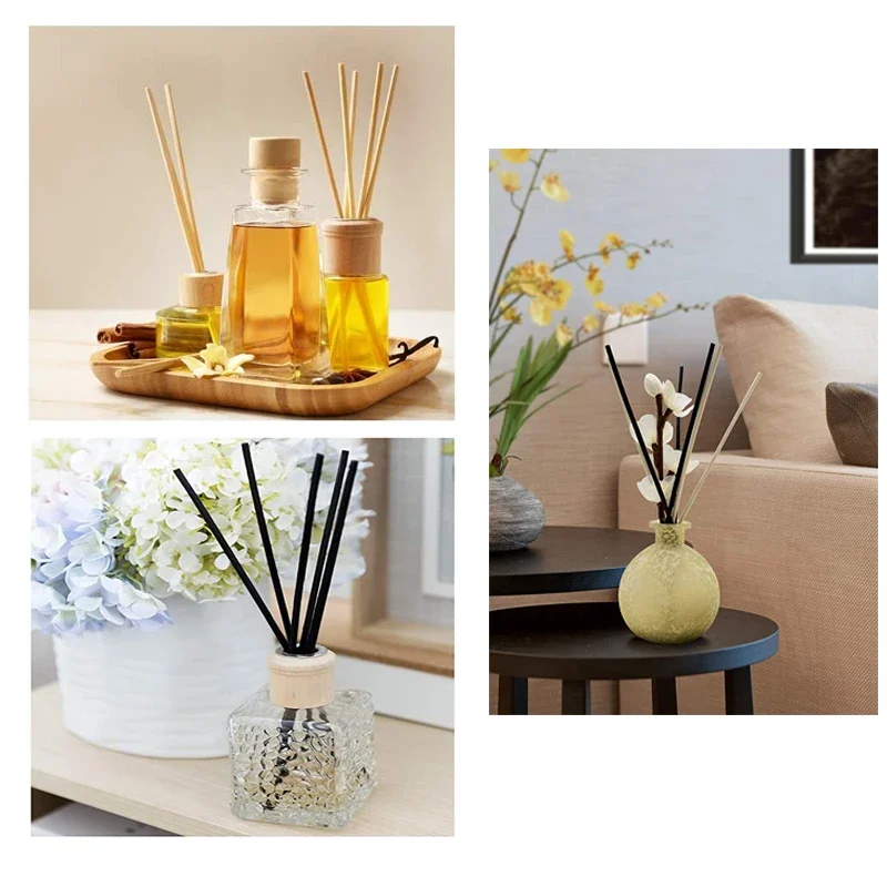 Reed Diffuser Refill Sticks 5-100pcs 2-3.5mm DIY Handmade Home Decor Extra Thick Rattan Aromatherapy