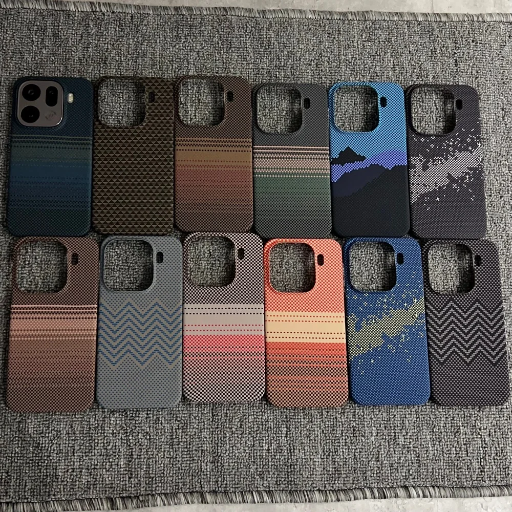Luxury Carbon Fiber Kevlar Pattern Ultra Thin Magnetic Shockproof Phone Case