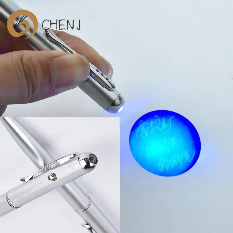 Creative Ballpoint Pen Invisible Ink Pen Secret Message Writing Drawing Ballpoint Pens Kids Toy School Office Supplies