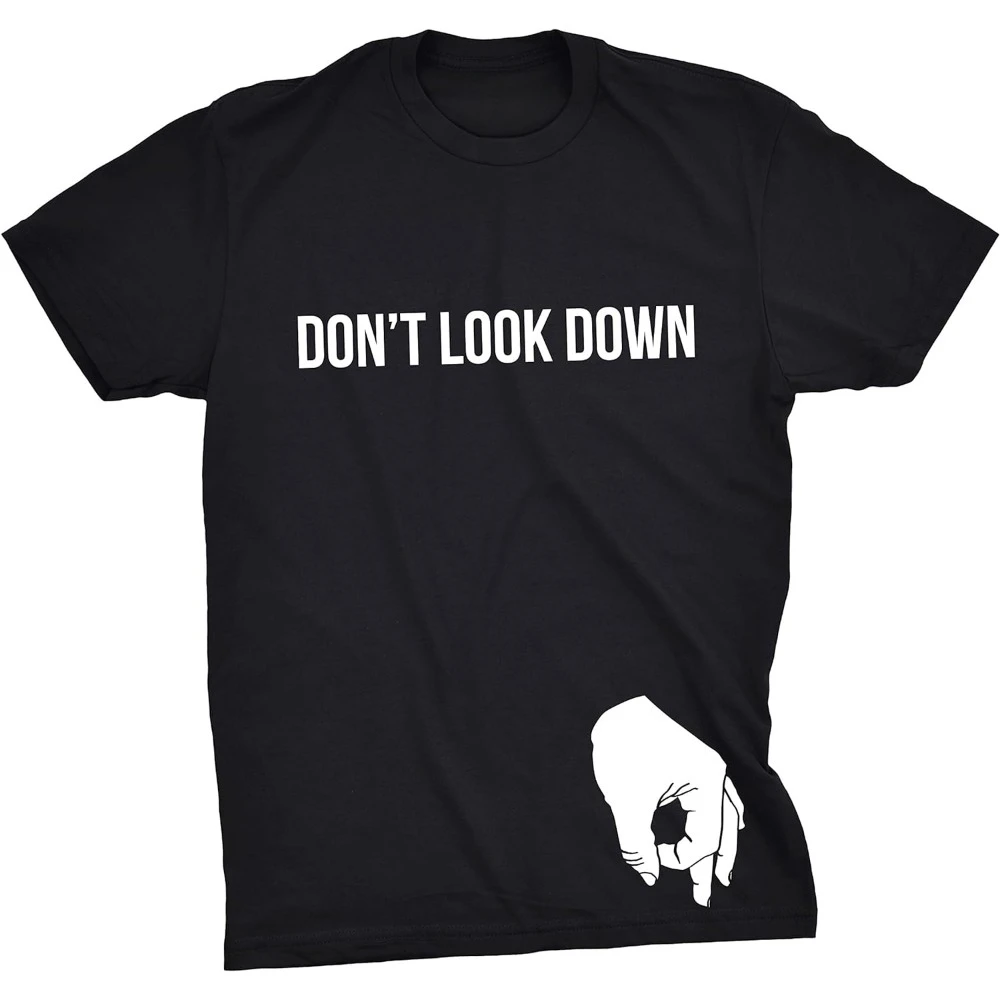 

Футболка мужская с надписью «Don't Look Down», 100% хлопок