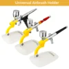 Universal Airbrush Holder, PVC Airbrush Stand, Multi-angle Fixing, Fit Neoeco, Iwata, Paasche, Badger, Grex and Generics Tools 4