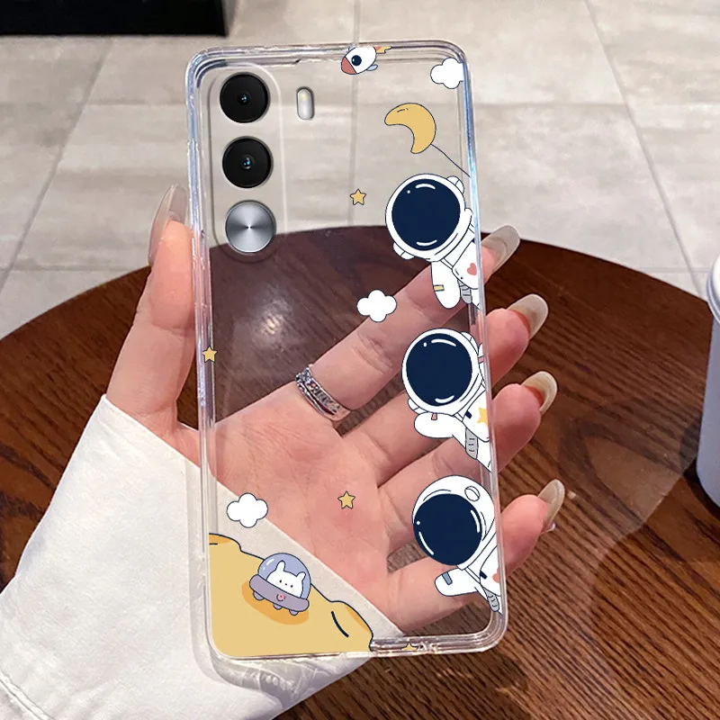 Aesthetic Cute Cat Soft Silicone Transparent Phone Case