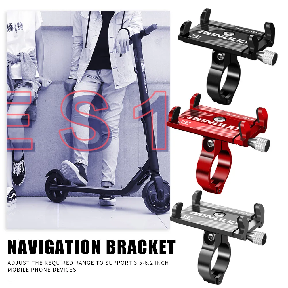 GUB Adjustable Anti-Slip Mobile Phone Stand Holder Clip Stand Mount Bracket for Xiaomi Mijia M365 &M365 Pro bicycle accessories