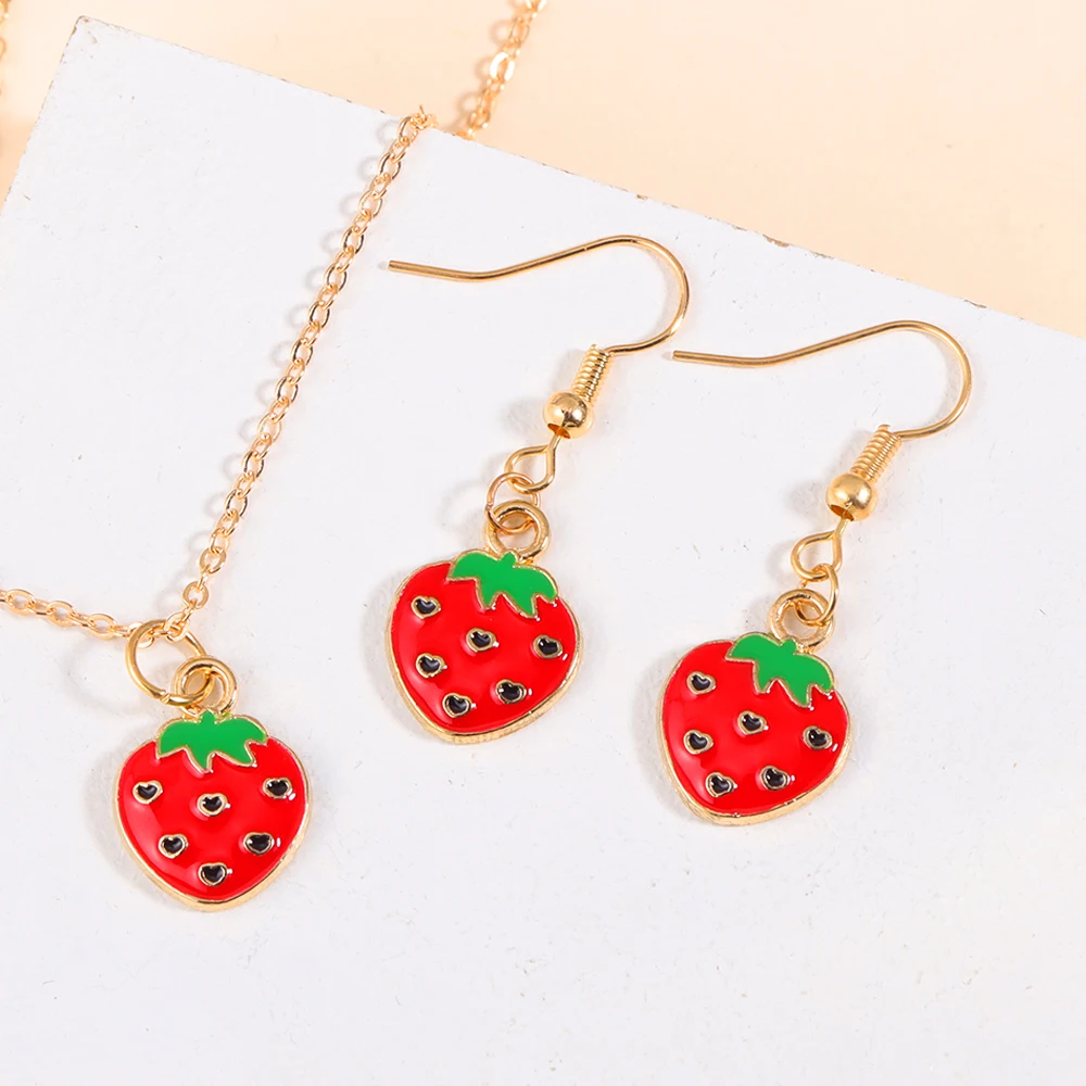 10 Stücke Sommer Nette Rote Emaille Kirsche Charms Anhänger DIY Schmuck Handgemachte Obst Armband Ohrringe Dekor Handwerk Zubehör – Detail 2