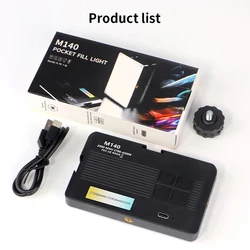 Portable Rechargeable LED Fill Light with Adjustable Color Modes (M140(LED))
