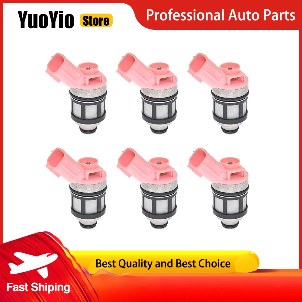 

Новая Топливная форсунка YuoYio 6 шт., модель 16600-9S200 16600-1B000 для Nissan Frontier XE 3.3L V6 1999-2004 и т. д.