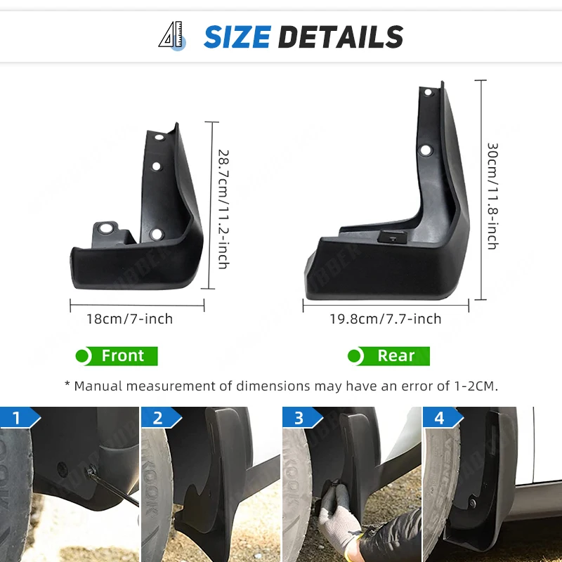 マッドガード 泥除け フェンダーマッドガードマッドフラップスプラッシュガード用日産ローグ2014-2015 US版 Fender Mudguards 車用マッドガード 4個 マッドフラップ スプラッシュガード フェンダー