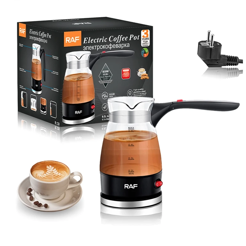 Máquina de Café de Turquia Elétrica Pote Mocha Italiano Máquina de Café Turca Grega Fácil para Casa Presente de Escritório 600w