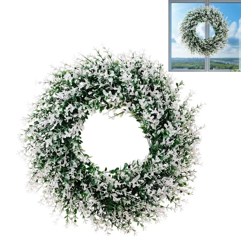 

Spring Flower Eucalyptus Wreaths Eucalyptus Artificial Spring Flower Wreath Outdoor Spring Summer Garland Decorative Floral