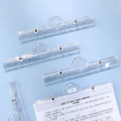Heavy Duty Hanging Binder Clip for Fridge Clear Magnetic Document Clamp for Stundet Classroom Whiteboard Picture Office