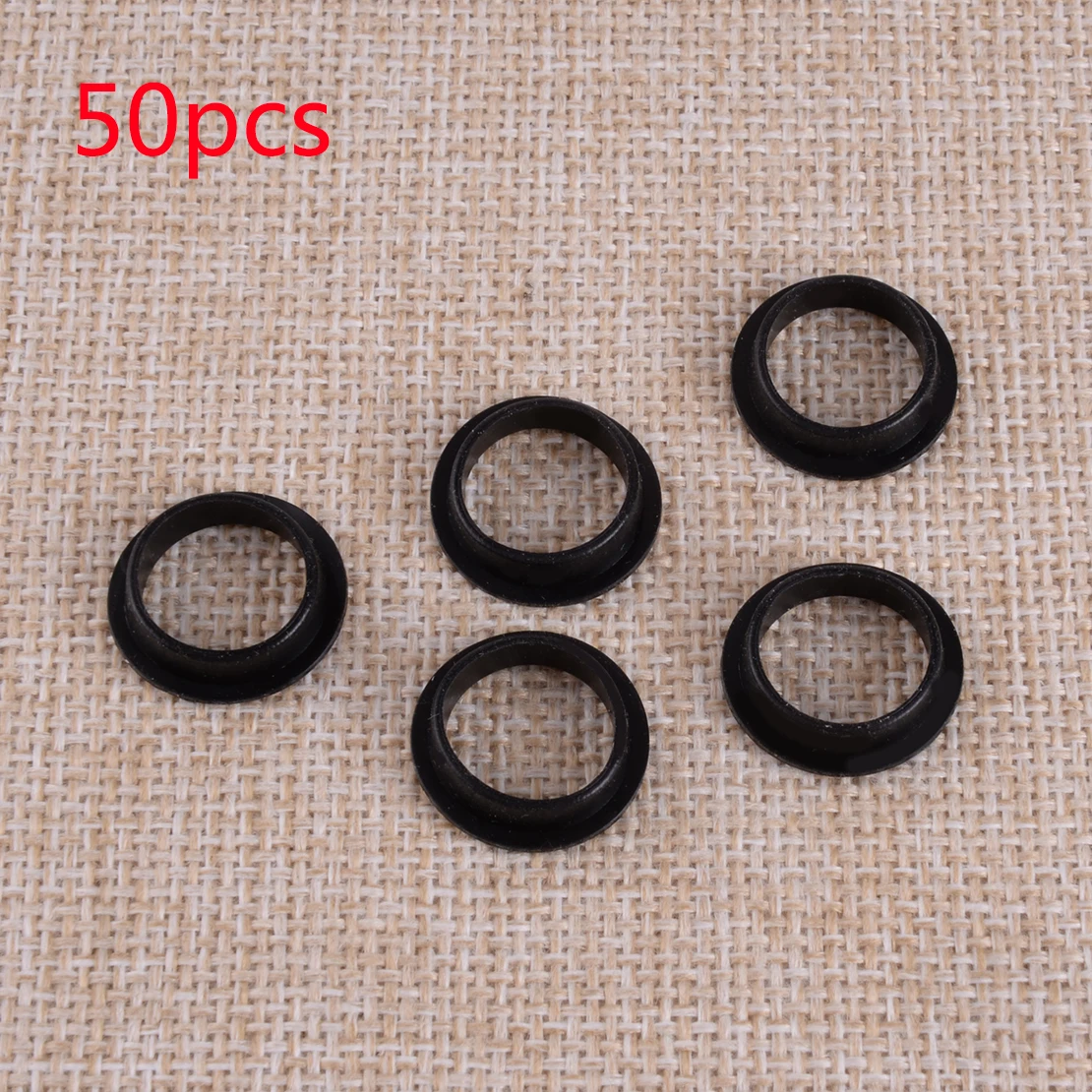 50Pcs Black Car Bumper Parking Sensor O-ring Rubber Fit For Tesla BMW 1127502 1127503 1048473 1048474 9261587 9261582
