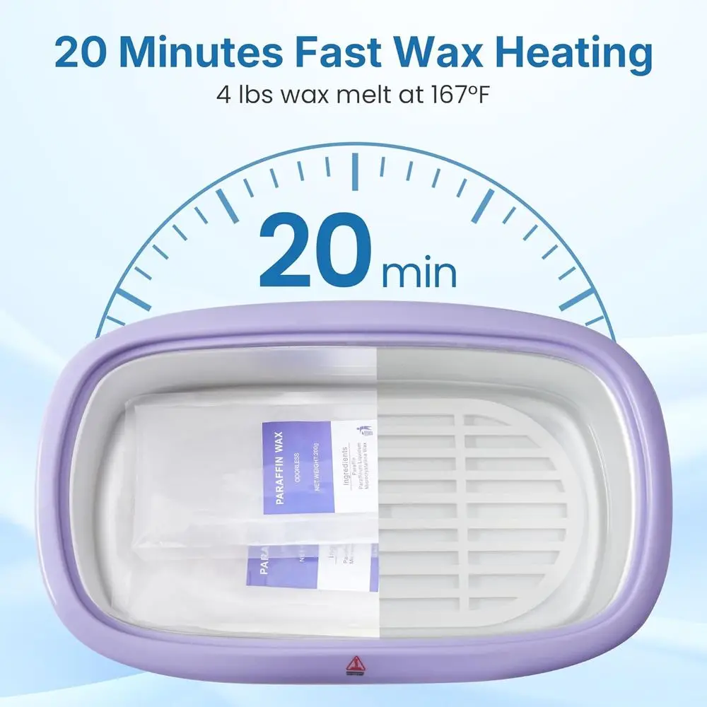 Large Capacity 4000ml Paraffin Wax Heater for Hand and Foot Moisturizing, Best Paraffin Wax Machine with Auto-timer & Keep Warm