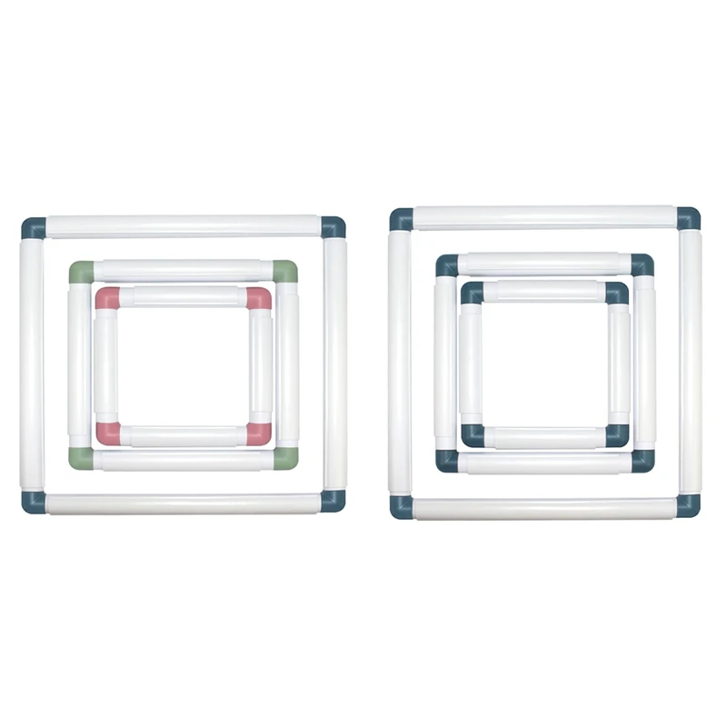 3-Pack Square Embroidery Hoops Cross Stitch Hoops Punch Needle Embroidery Quilting Frame