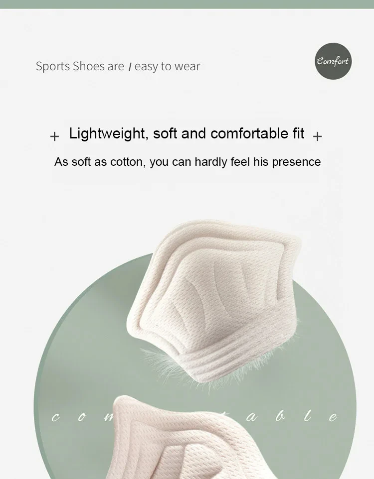 10Pcs Heel Insoles for Feet Patch Heel Pads for Sports Shoes Adjustable Size Non-slip Shoe Pad Heel Protector Back Sticker