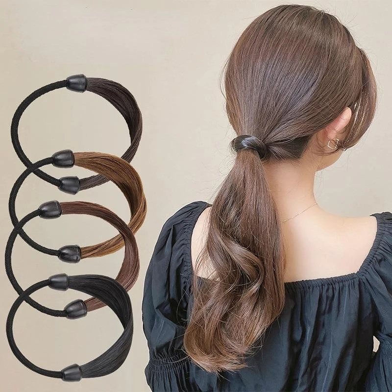 Women Girl's Elastic Hair Band Fashion Cute Wig Rubber Band Hair Ropes Scrunchie Ponytail Holder Hairband Hair Accessories