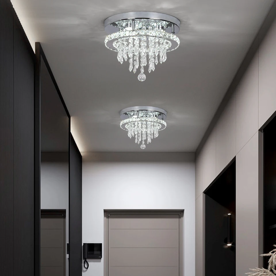 Elegant LED Crystal Ceiling Light Fixture