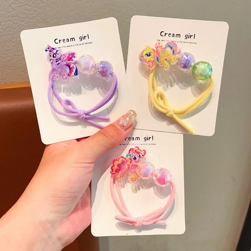 Adorable My Little Pony Hair Scrunchies Set – Cute Kawaii Elastic Hair Accessories Gift
