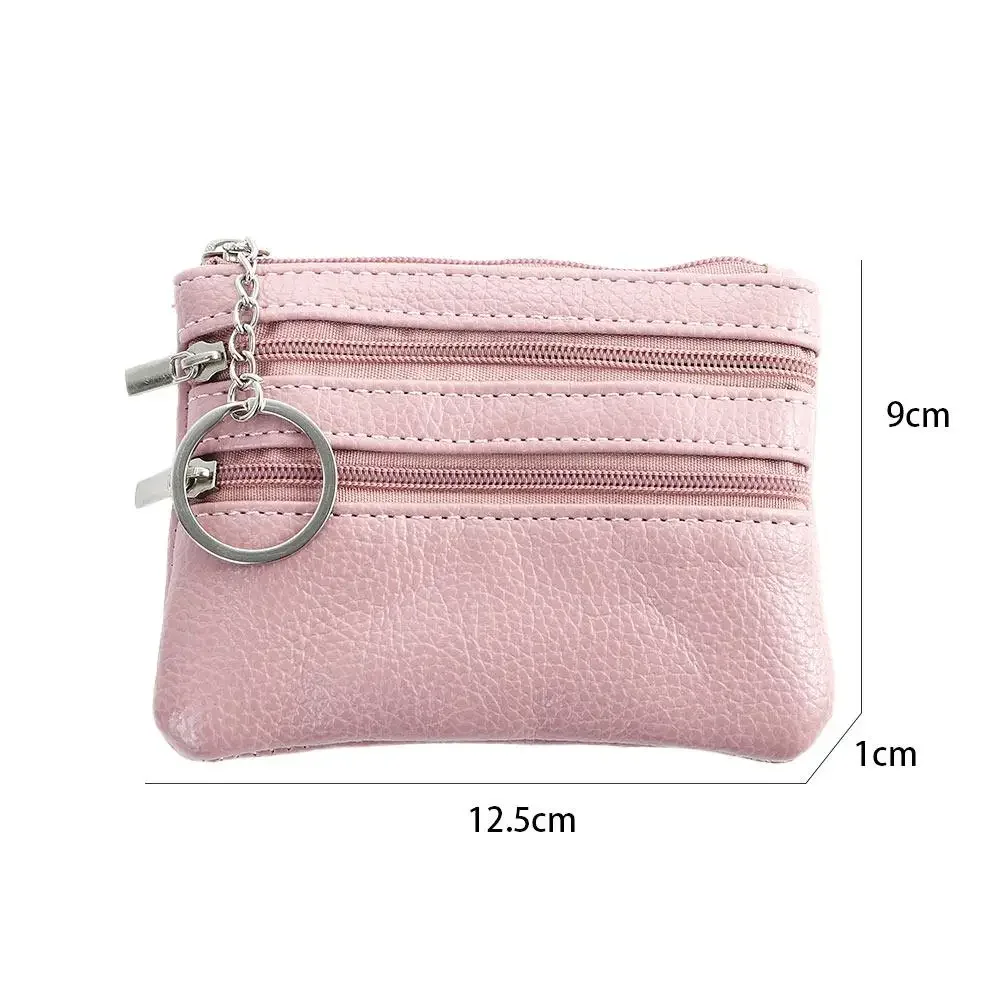 2026 Modische Leder-Geldbörse für Damen Kleine Brieftasche Münzbeutel Mini-Reißverschluss-Geldbeutel Kinder-Taschenbörse Schlüsselhalter – Detail 7