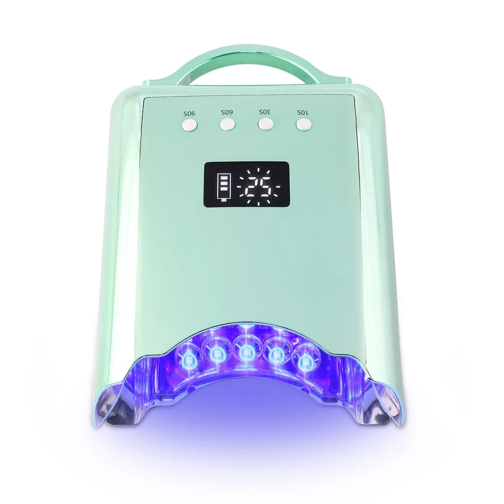 신제품 2023 네일 공급 이 다이아몬드 빛나는 무선 네일 건조기 기계 휴대용 78W UV led 네일 램프를 사랑합니다