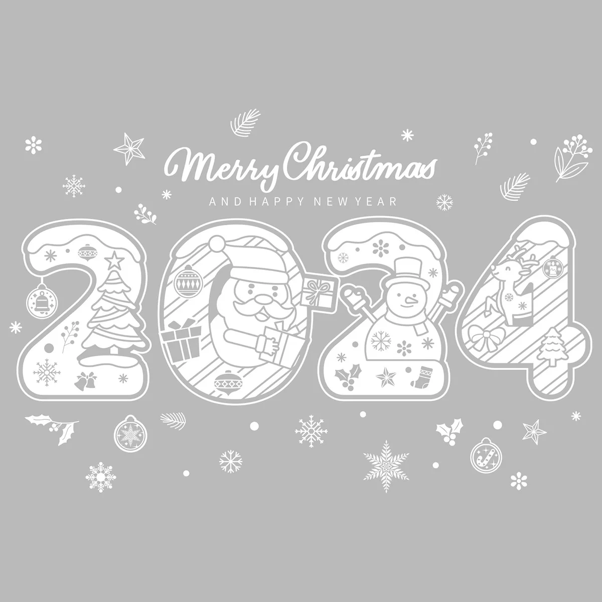 Christmas Santa Claus StickeGlitter Foam Stickers Winter Snowflake Merry  Christmas Gift For Home Decor New Year Stickers 2022 - AliExpress