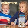 ‌Smart Digital Coin Counter Money Jar - Multi-Currency Savings Box for USD, EUR, GBP, MXP Coins, Coin Bank for Kids & Adults 5