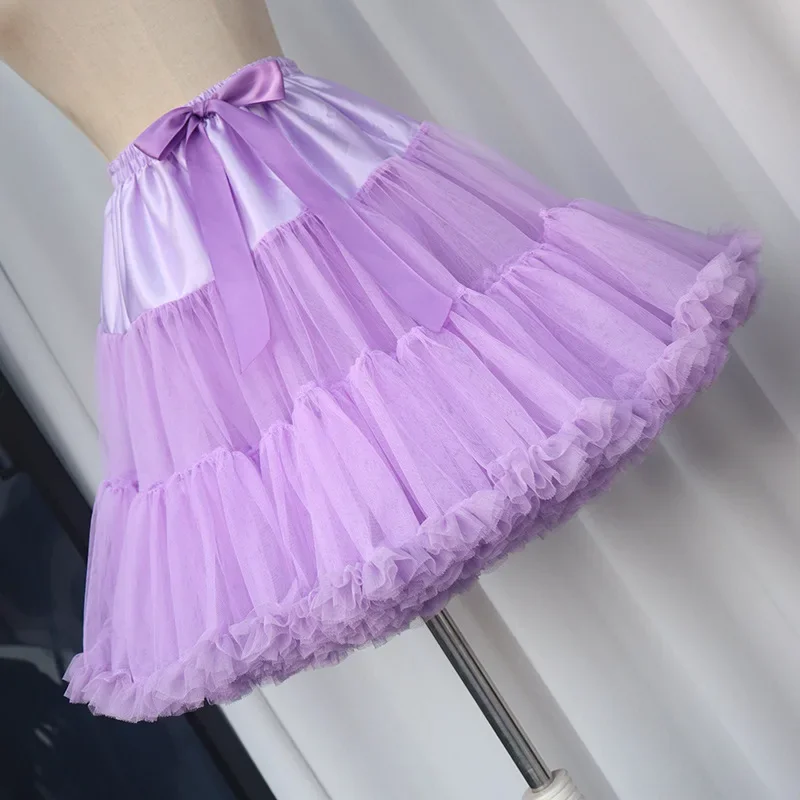 Women Flower Style Lolita petticoat Wedding petticoat Crinoline Inner Bustle Cosplay Tutu Puffy Cancan Skirt Under Wedding Dresses flower girl underskirt wedding underskirt petticoat underskirt petticoat skirt tulle tutu skirt