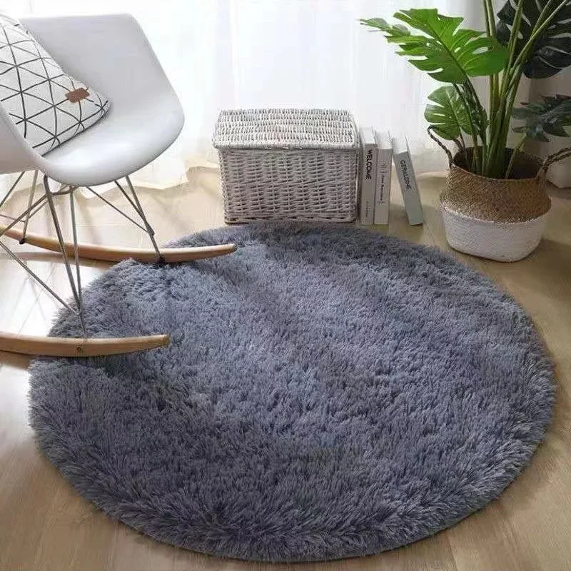 Floor mat Plush rug Round Rug Carpet Living Room Carpet Kids Room Rugs Soft and Fluffy Warm size diameter 60 80 100 160cm
