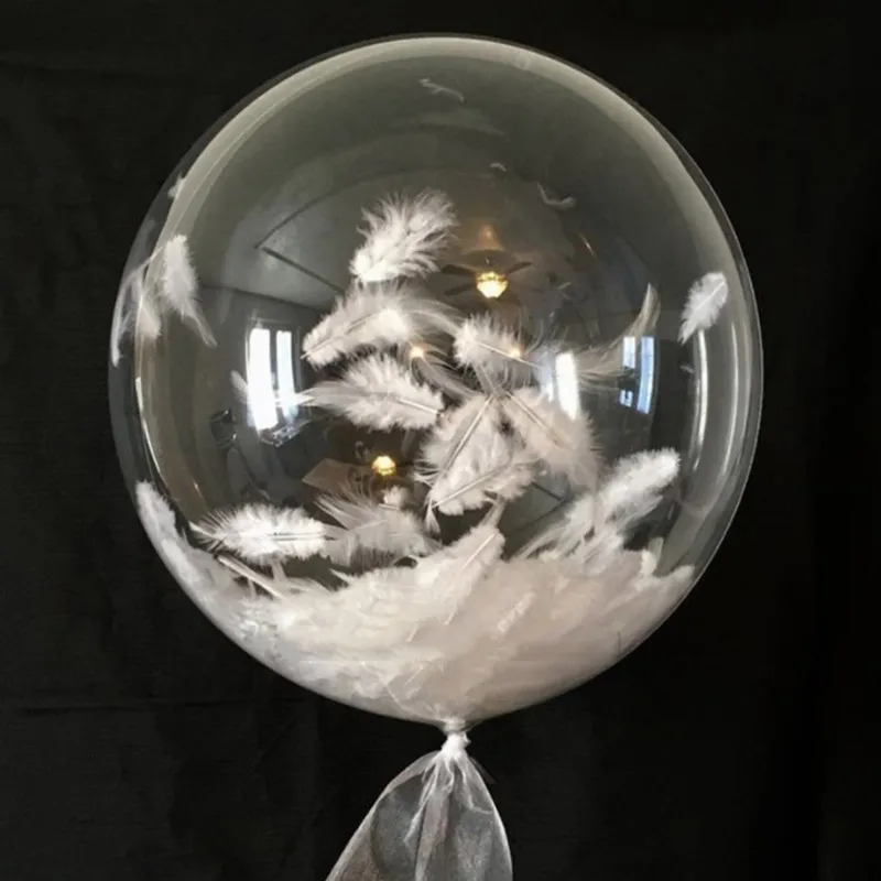

10Pcs 8-36 Inch Transparent Bobo Bubble Balloon Wedding Birthday Party Inflatable Air Helium Ball Mall Opening Decoration