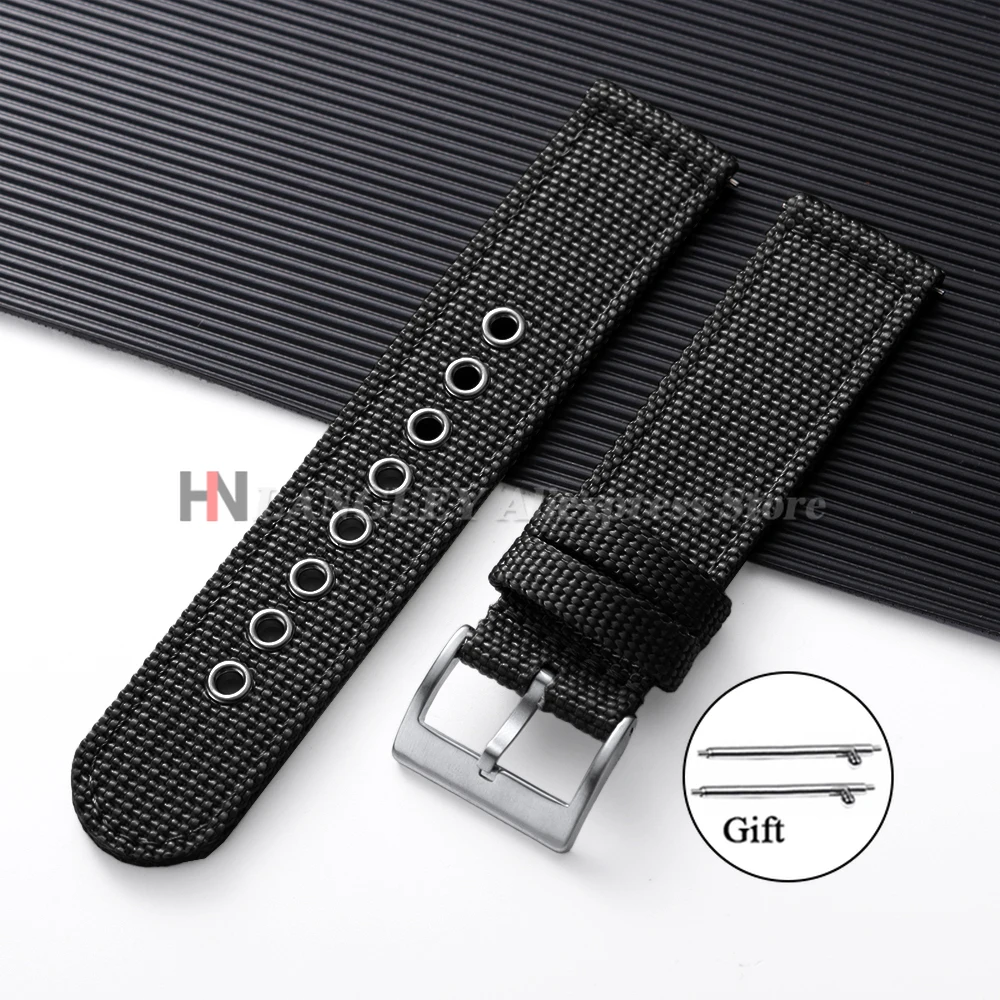 Premium Nylon Canvas Strap - Soft & Comfortable Sport Wristband with Quick Release