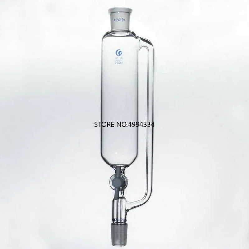 One Piece 50/100/250/500/1000ml Constant Cylindrical shape separating funnel/Constant pressure drop funnel with PTFE stopper