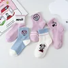 5 Pairs Baby Girl Boy Socks Toddler Cotton Baby Clothes Accessories Candy Color Combed Cotton Baby Socks 4