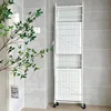 Installation-free Kitchen Cabinets Folding Storage Rack Kitchen Pan Microwave Storage Rack Home Bathroom Mobile Rack N 4