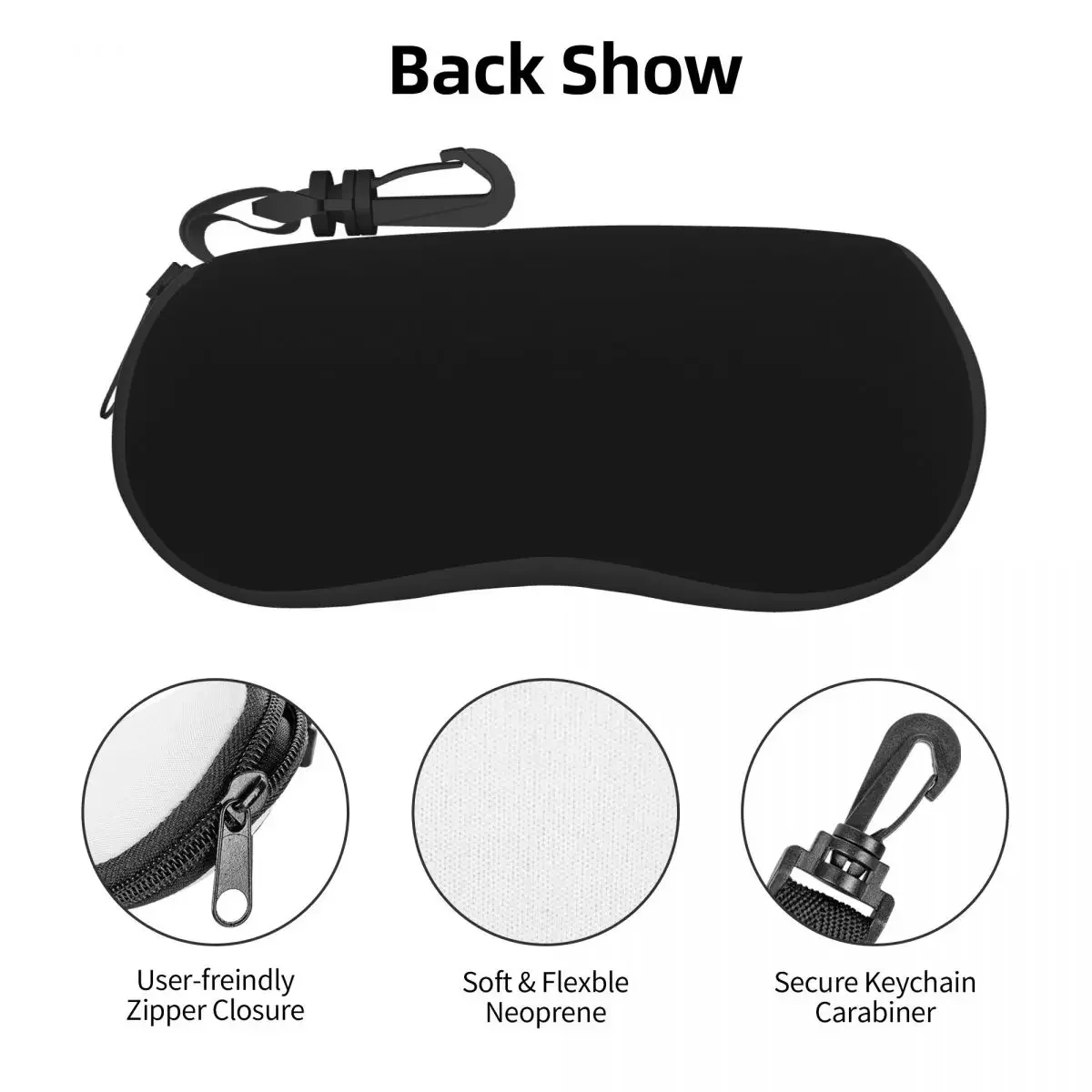Portable Eyewear Case Cover Farmhouse Pig Sunglasses Soft Glasses Box With Lanyard Zipper Eyeglass Protector