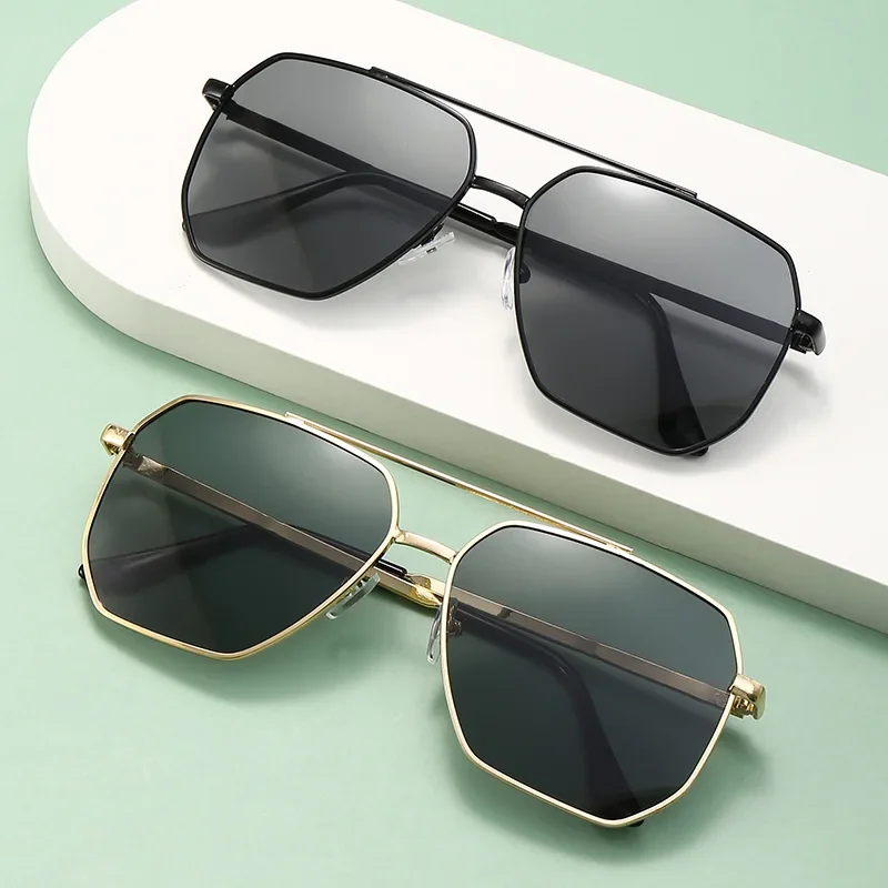 

Polarized Sunglasses Day And Night Pilots Vintage Sunglasses Double Beam Cycling Glasses For Men's Driving