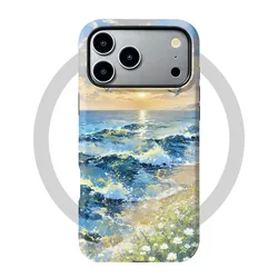 Magnetic Phone Case with Beautiful Scenery Print and 2 - in - 1 Film Cover for Huawei Mate 50E (DF - CIX2H1 - JSS258)