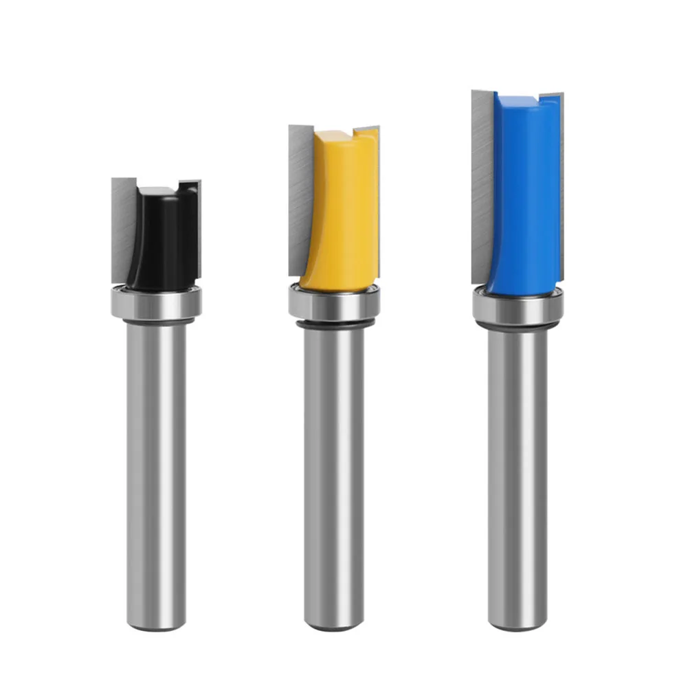 

1Pc Flush Trim Router Bit End Milling Cutter 8mm Shank Pattern Bit For Woodworking Trimming Carpentry Power Tools Accessories