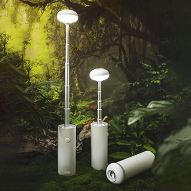 A95I-Multifuncional 5000Mah Luz de Camping Recargable Linterna Telescópica Portátil Luz de Trabajo de Emergencia al Aire Libre Gris - Image 3