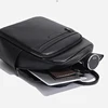 2024 Fashion New Brand Natural Cowskin Genuine Leather Men's Backpack Large Capacity Shoolbag Boy Laptop Backpack Computer Bag 6