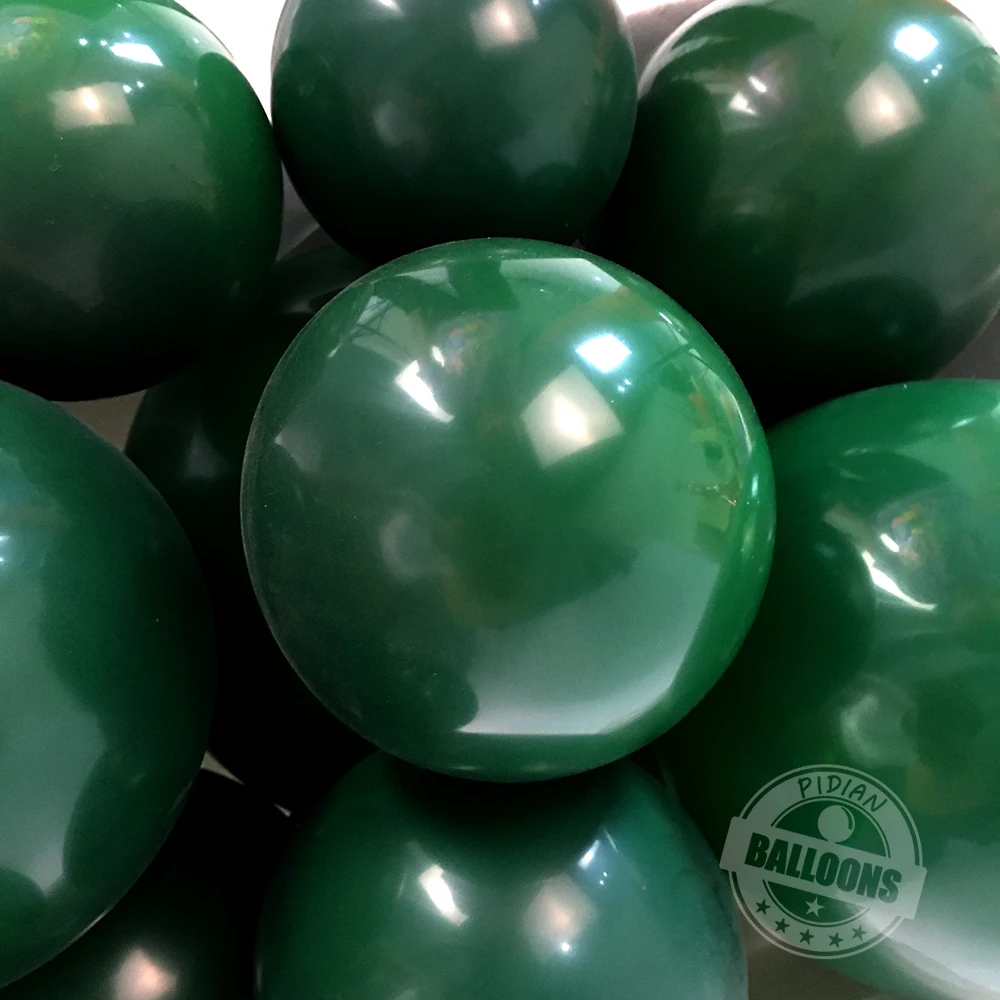 Big Dark Green Balloon Wholesale Colorful Latex Balloons Birthday Decor Wedding Background Arch Home Decoration Baby Shower Toys