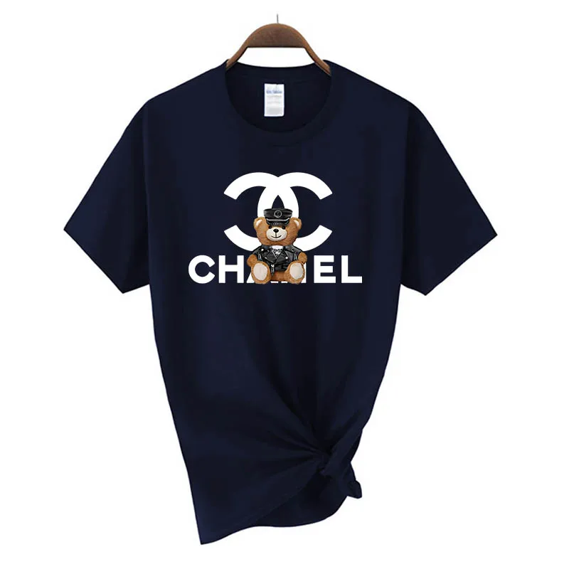 thumbnail image 1 of Camiseta de algodón para mujer, camiseta de manga corta transpirable, ropa Y2K para mujer, estilo Harajuku, Top básico de diseño con cuello redondo, 1 of 5