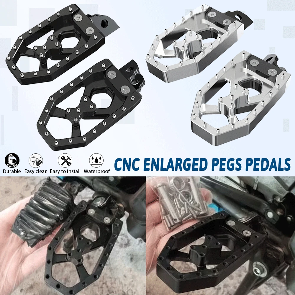 

DR Z125 Motorcycle CNC For Suzuki DR-Z125 DRZ125 2013-2023 2022 2021 2020 2019 2018 Enlarged FootRest Wide Fat Foot Pegs Pedals