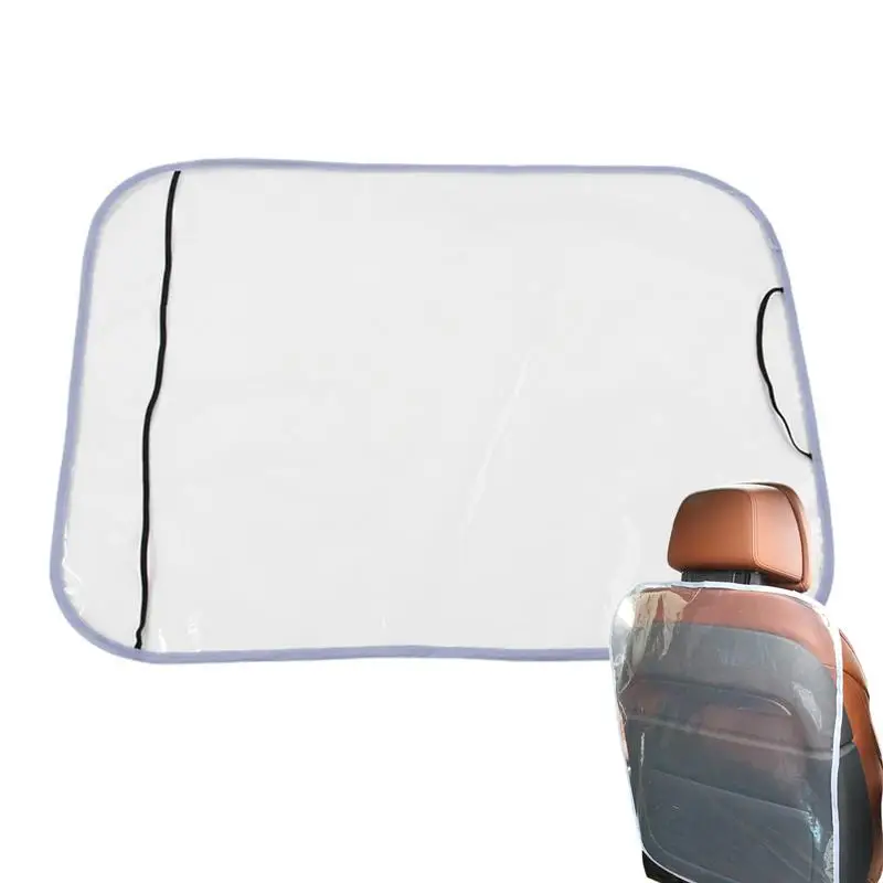 Car Seat Backrest Protector Kick Mats Back Seat Protectors For Vehicles PE Film Kick Mat Seat Protector Protect From Dirt Mud