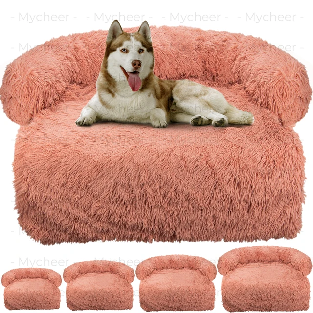 Washable blanket Sofa cover Large dog bed Sofa plush dog pet House sofa cushion plush warm kennel pet cat puppy cushion 2
