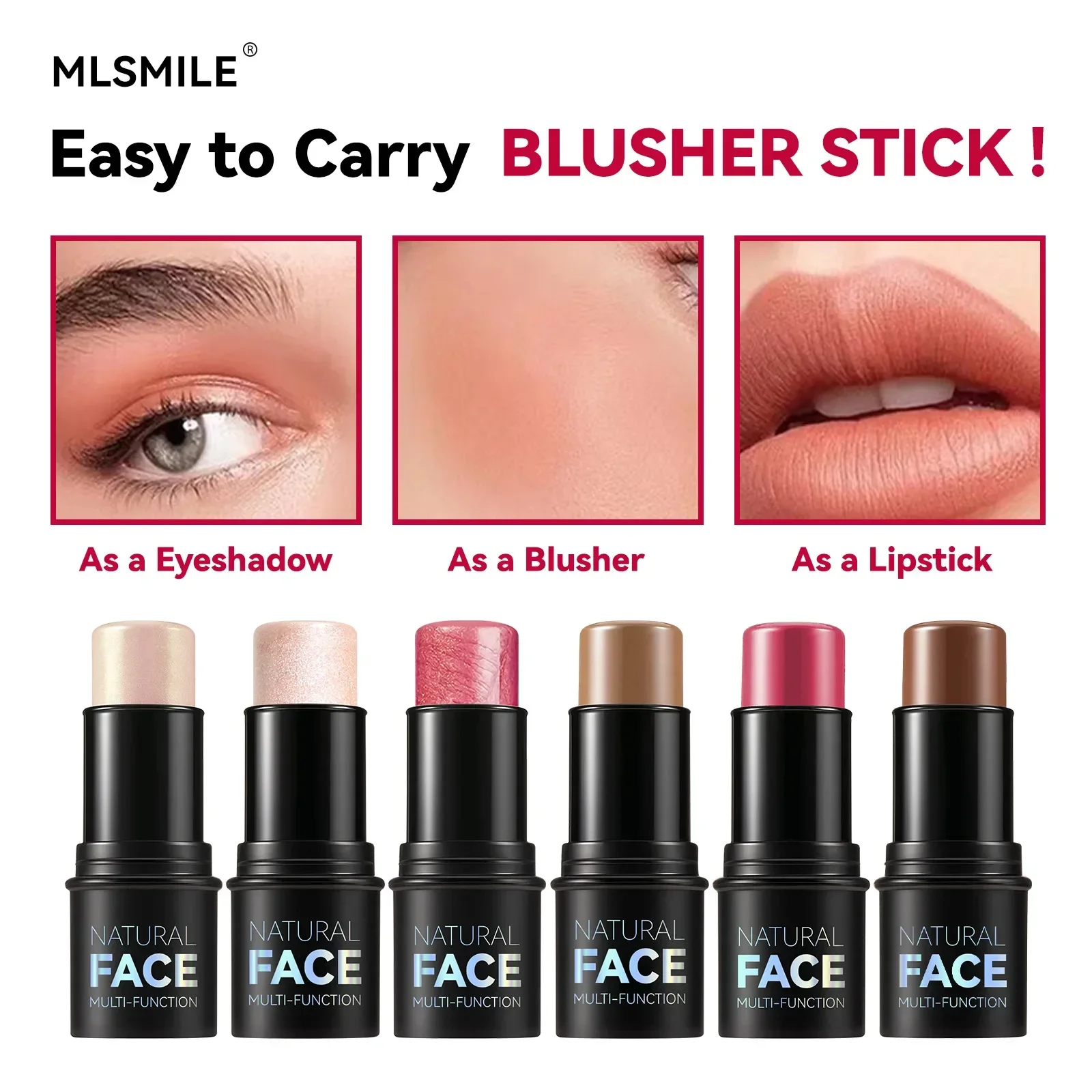 Face Bronzer Makeup Contouring Stick Multifunctional Highlighter Brightening Silkworm Blusher Rouge Cream Modify Concealer Pen