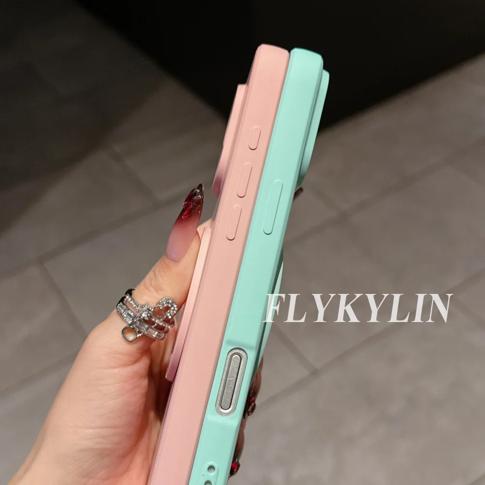 Liquid Silicone Phone Case with 360° Rotating Stand Holder