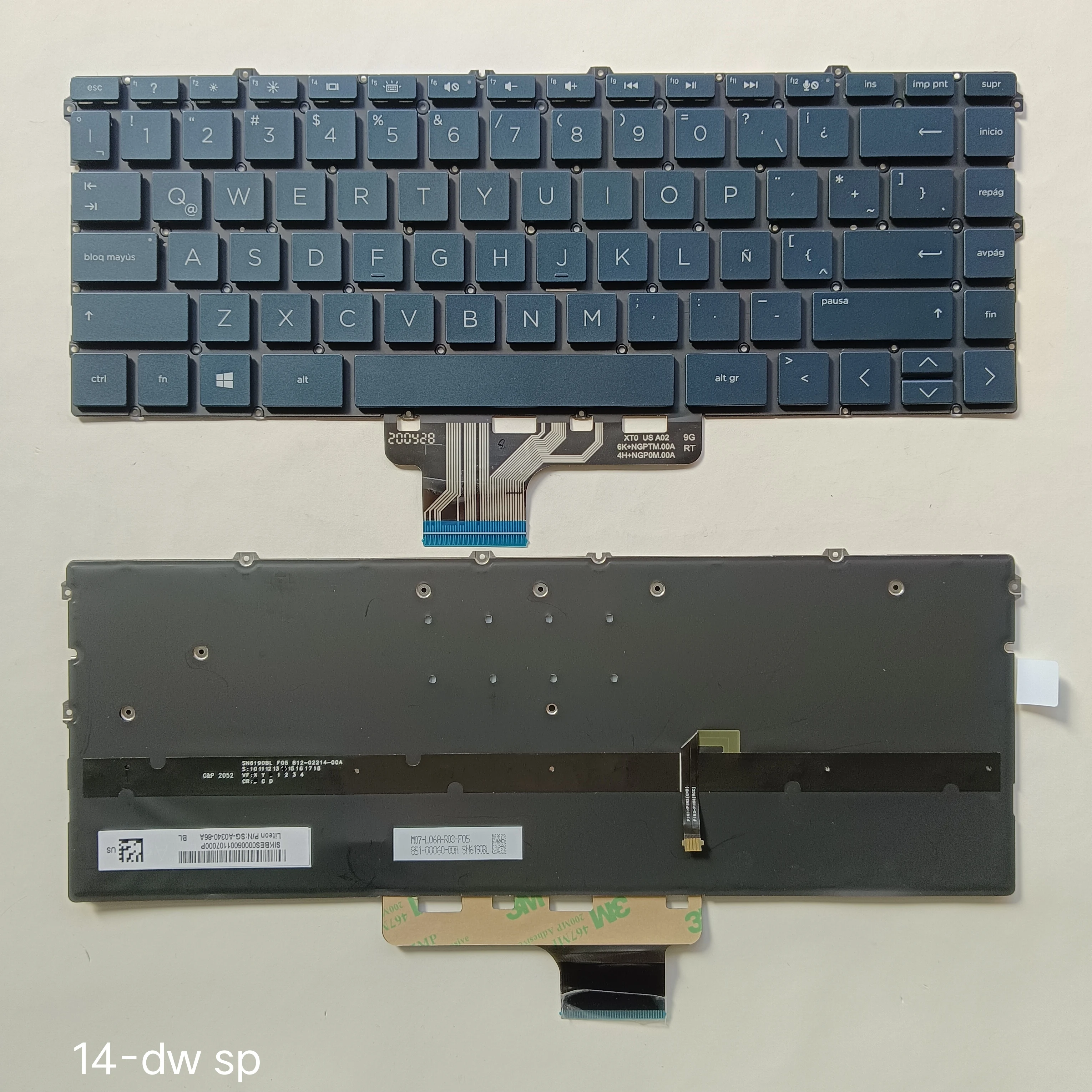 Per Hp Pavilion X360 14-Dw 14-Dv 14-Dy Tpn-Q244 Q234 Tpn-I137 Tastiera Retroilluminata Sp Spagnola