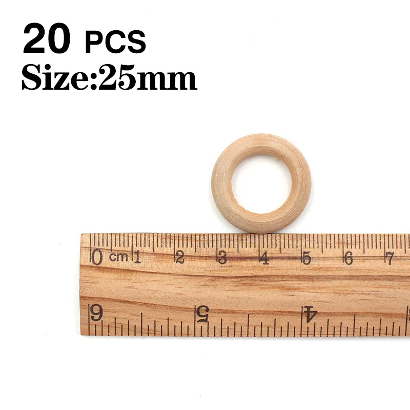 20 Anelli In Legno Naturale Da 8cm Per Macramè, Portavasi E Lavoretti - Foto 10