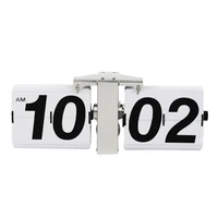 Flip Desk Clock Auto Flip Wall Mount  Powered Large Numbers Home Decor R7UB 2